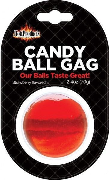 Candy Ball Gag strawberry by Hott Products - Party Gifts and Novelties