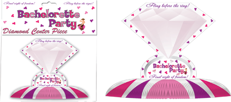 Bachelorette Party Diamond Ring Novelty Centerpiece - Party Gifts and Novelties
