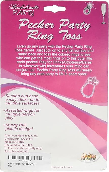 Hott Products Bachelorette Pecker Party Ring Toss - Party Gifts and Novelties