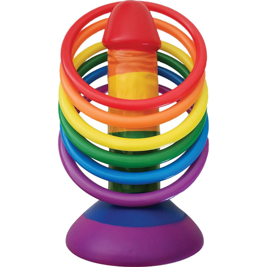 Rainbow Pecker Party Ring Toss by Hott Products - Party Gifts and Novelties