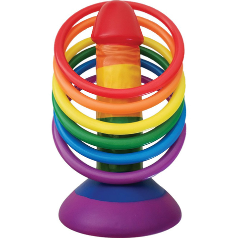 Rainbow Pecker Party Ring Toss by Hott Products - Party Gifts and Novelties
