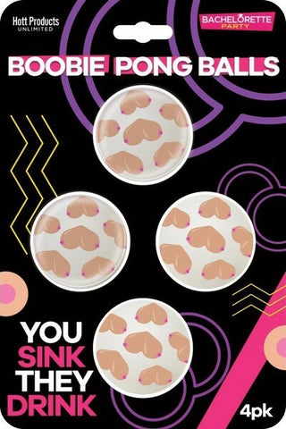 Boobie Beer Pong Balls by Hott Products - Party Gifts and Novelties