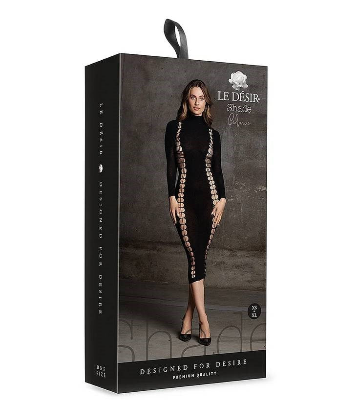 Le Desir Shade Carme XI Womens Dress with Turtleneck Black - Skirts And Club Wear