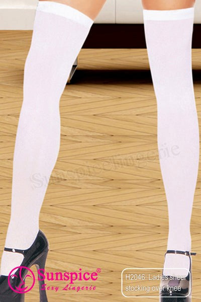 Smillie Womens Sheer Leg Stockings Over Knee