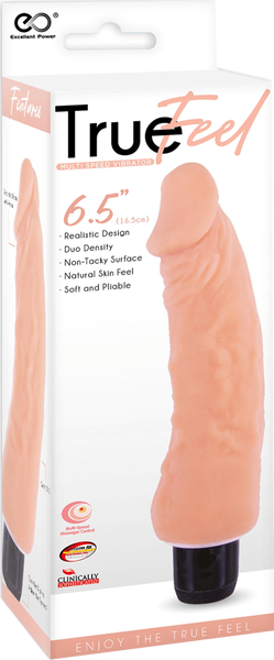 True Feel Trojan Realistic Design Vibrating Dildo - Vibrating Dildos