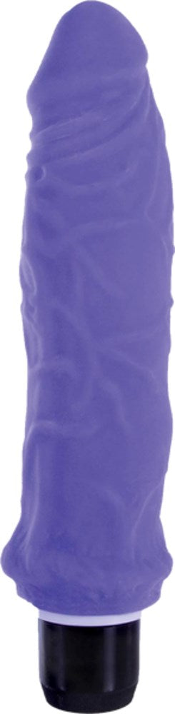 True Feel Ribbed Dual Density Realistic Vibrating Cock 16.5 cm - Vibrating Dildos