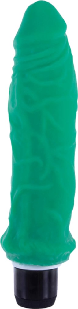 True Feel Ribbed Dual Density Realistic Vibrating Cock 16.5 cm - Vibrating Dildos