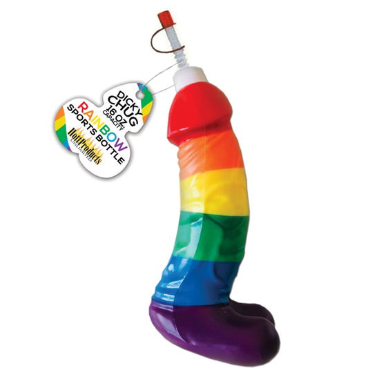 Dicky Chug Sports Bottle Party Gift Rainbow - Party Gifts and Novelties