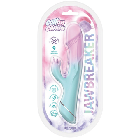 Jawbreaker Cotton Candy Rabbit Vibrator by Hott Products - Rabbit Vibrators