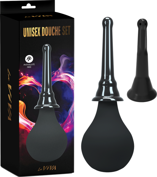 La Viva Premium Unisex Silicone Douche Set - Enemas and Douches
