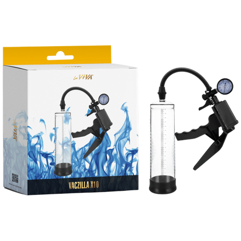 Vaczilla X10 Trigger Gauge Hand Grip Penis Pump - Penis Pumps And Stretchers