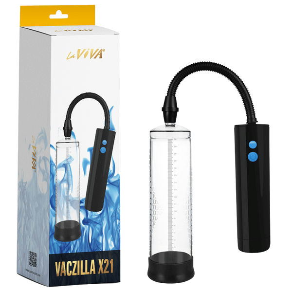 Vaczilla X21 Rechargeable 3 Speed Cylinder Penis Pump - Penis Pumps And Stretchers