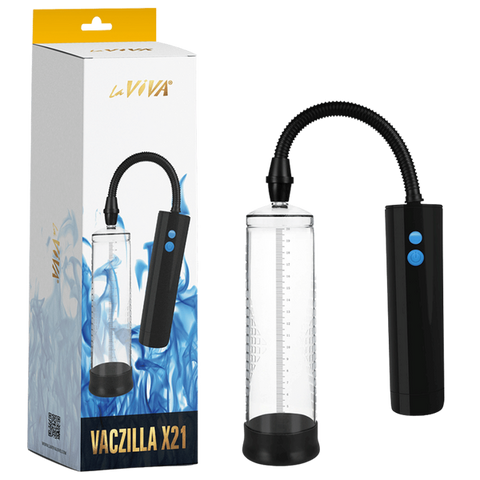 Vaczilla X21 Rechargeable Cylinder Pump by XR Brands - Penis Pumps And Stretchers