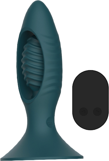 La Viva Remote Control Rocket Butt Plug Teal - Butt Plugs