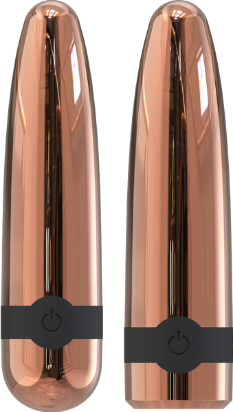 La Viva Quake Shell Multi Function Bullet Vibrator Rose Gold - Bullet Vibrators