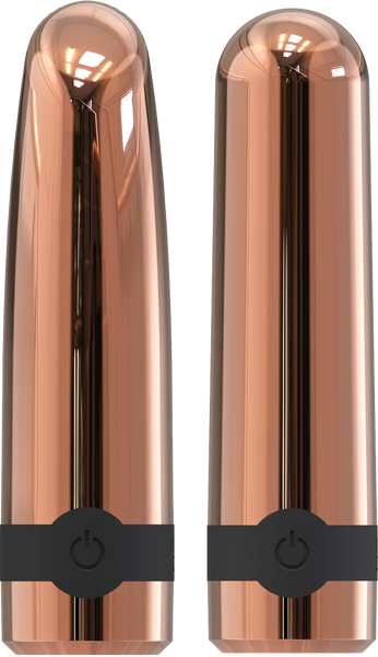 La Viva Quake Ammo 10 Function Bullet Vibrator Rose Gold - Bullet Vibrators