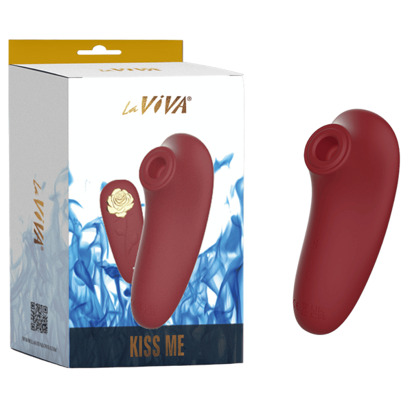 La Viva Kiss Me Clitoral Sucking Personal Massager Ruby Red - Clit Ticklers and Pulsators