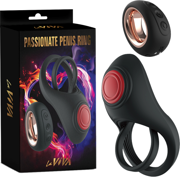 La Viva Remote Control 10 Function Passionate Penis Ring - Vibrating Cock Rings