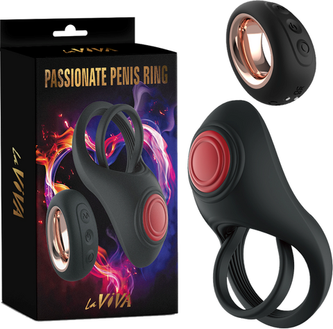 Passionate Penis Ring Remote Control by La Viva - Vibrating Cock Rings
