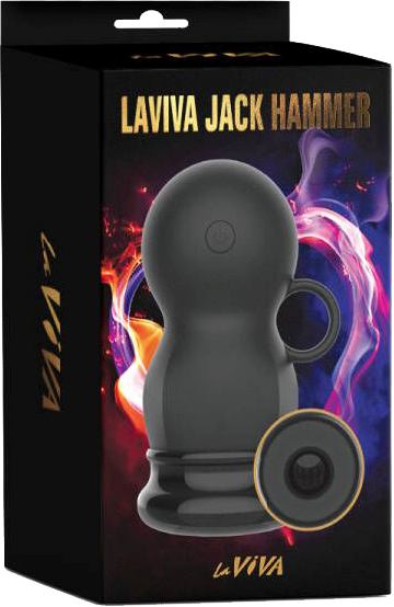La Viva Jack Hammer Multi Function Male Masturbator Black - Masturbators and Strokers
