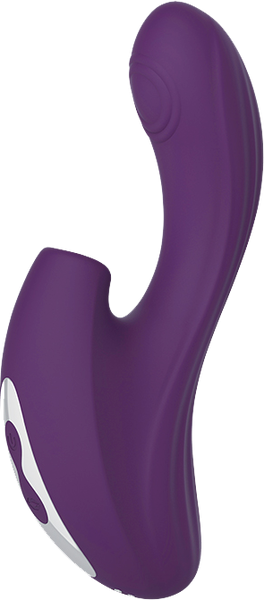 La Viva Zirconia Sucking & Knocking Rabbit Vibrator Purple - Rabbit Vibrators