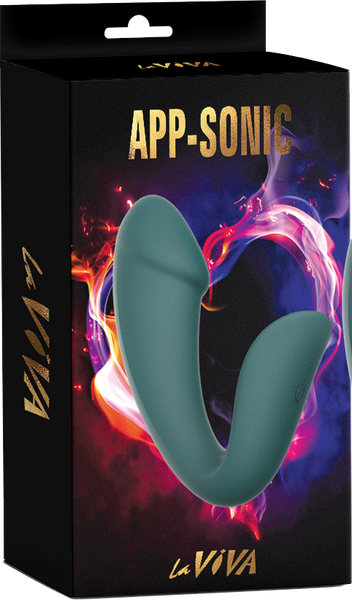 La Viva App Sonic 10 Function App Controlled G Spot Vibrator Teal - G-Spot Vibrators