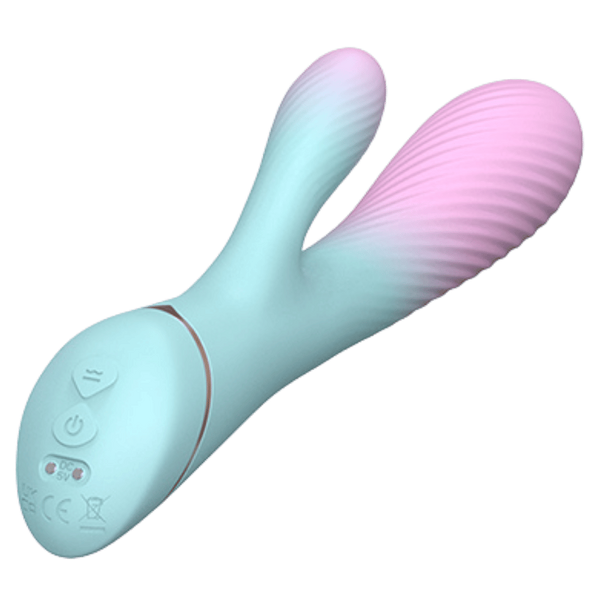 La Viva Tinker Bell USB Rechargeable Rabbit Vibrator Pink / Blue - Rabbit Vibrators