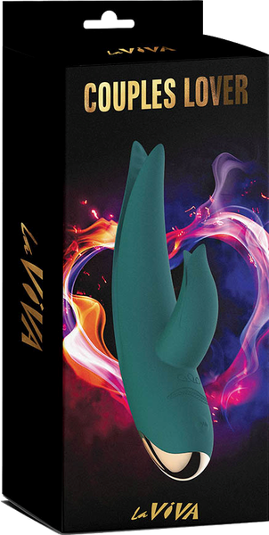 La Viva Couples Lover 9 Mode Rabbit Vibrator Teal - Rabbit Vibrators