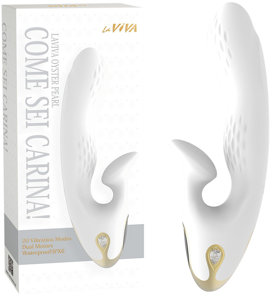 La Viva Come Sei Carina 20 Mode Dual Motor Rabbit Vibrator White - Rabbit Vibrators