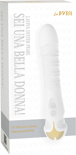 La Viva Sei Una Bella Donna 10 Thrusting Mode G Spot Vibrator White - G-Spot Vibrators
