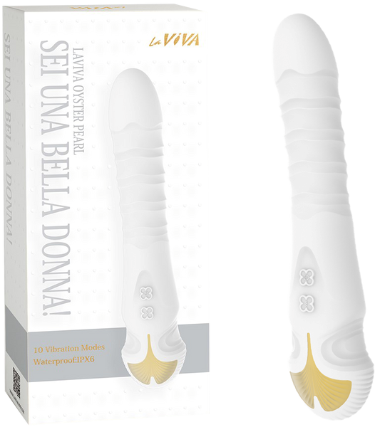 La Viva Sei Una Bella Donna 10 Thrusting Mode G Spot Vibrator White - G-Spot Vibrators