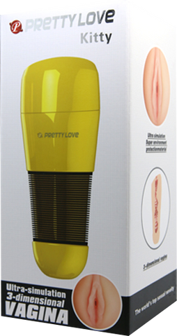 Kitty Vagina Masturbator Gold by Baile - Masturbators and Strokers
