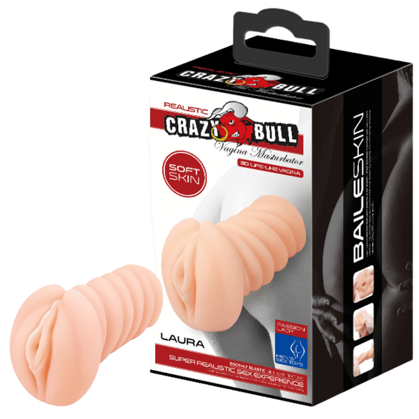 Crazy Bull Laura Realistic Vagina Male Masturbator Flesh - Masturbators and Strokers