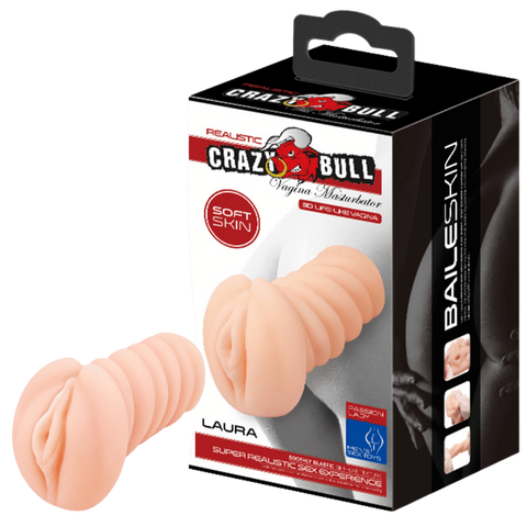 Crazy Bull Laura Realistic Vagina Male Masturbator - Masturbators and Strokers