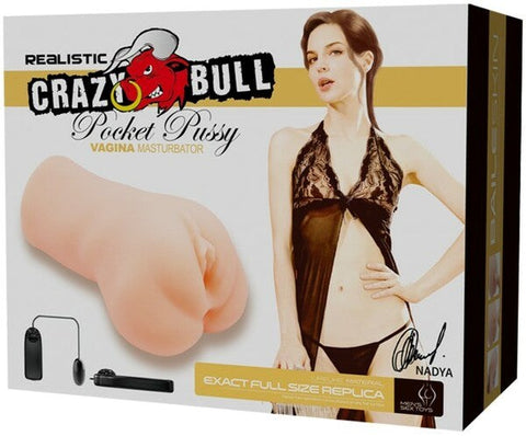 Crazy Bull Nadya Vibrating Pocket Pussy by Baile - Masturbators and Strokers