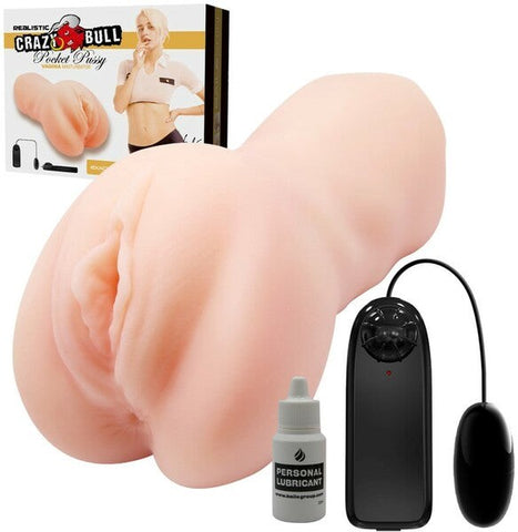 Crazy Bull Lea Vibrating Pocket Pussy by Baile - Masturbators and Strokers
