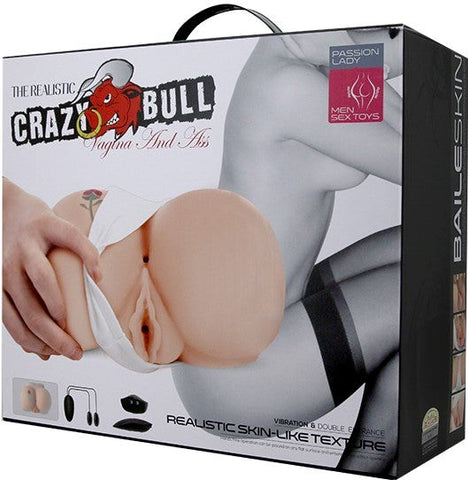 Crazy Bull Rose Vagina & Anal Realistic Male Masturbator - Realistic Butts And Vaginas