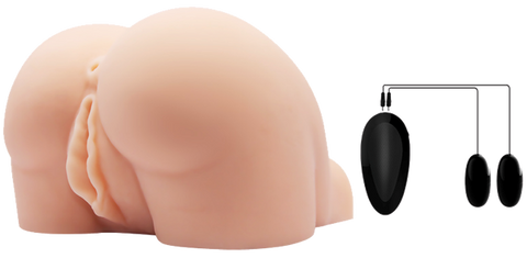 Crazy Bull Doggy Style Vibrating Vagina & Anal Stimulator - Realistic Butts And Vaginas