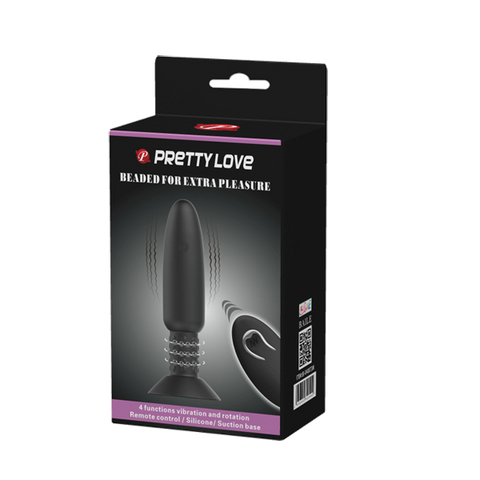 Pretty Love Rechargeable Beaded Anal Plug by Baile - Butt Plugs