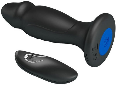 Sleek & Powerful Vibrating Remote Control Anal Plug - Butt Plugs