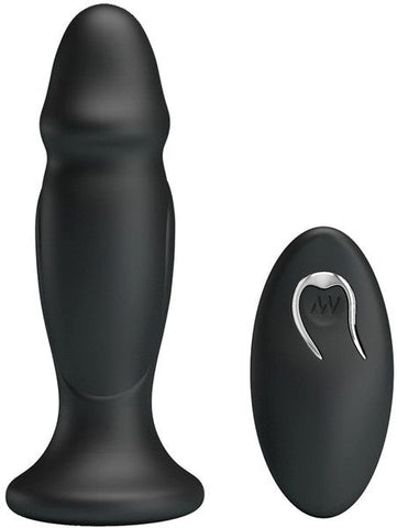Sleek & Powerful Vibrating Remote Control Anal Plug - Butt Plugs