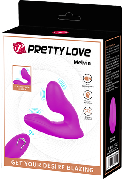 Pretty Love Melvin Rechargeable G Spot Massager Purple - G-Spot Vibrators