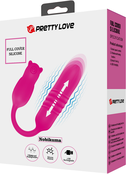 Pretty Love Nobikuma Vibrating & Rechargeable Love Egg Massager Pink - Love Eggs and Kegel Exercisers