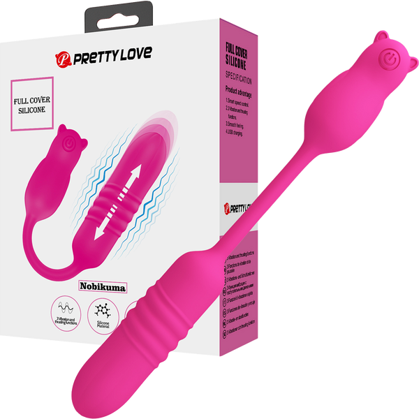 Pretty Love Nobikuma Vibrating & Rechargeable Love Egg Massager Pink - Love Eggs and Kegel Exercisers