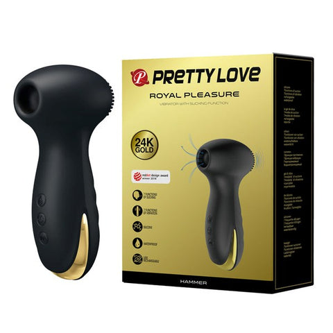 Vibrator with Sucking Function Dual Action 18K Hammer - Clit Ticklers and Pulsators