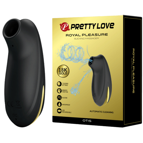 Pretty Love Otis Royal Pleasure Suction Clitoral Massager - Clit Ticklers and Pulsators