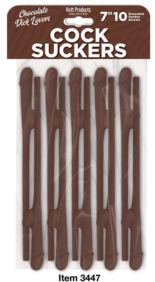 Cocksucker Reusable Straws Party Gift by Hott Products - Party Gifts and Novelties
