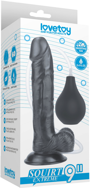 Squirt Extreme Realistic Looking Dong Black - Realistic Dildos