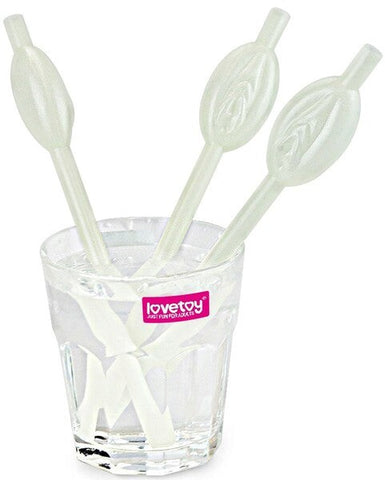 Pussy Straws Glow in the Dark Party Gift by Lovetoy - Party Gifts and Novelties