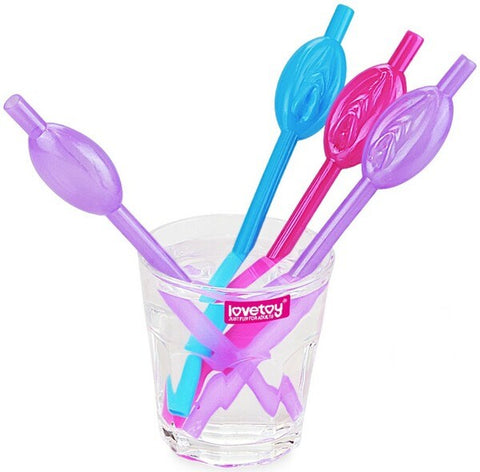 Pussy Straws Glow in the Dark Party Gift by Lovetoy - Party Gifts and Novelties